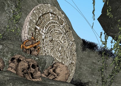 Piedra del Sol, Calendario Azteca and Visopt | sketchup view