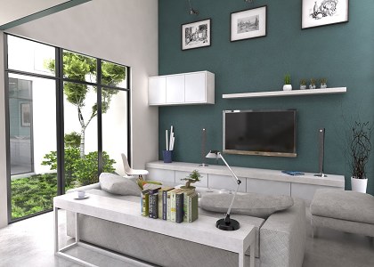 DINING - LIVING ROOM & VISOPT | vray render by Antonio Lomeli Saavedra