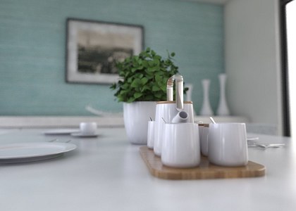 DINING - LIVING ROOM & VISOPT | vray render by Antonio Lomeli Saavedra