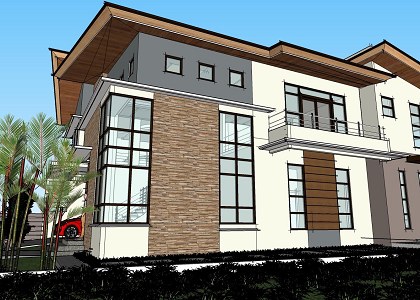 PHUKET MANSION | sketchup view