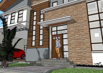 PHUKET MANSION | sketchup view