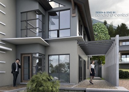 THE HOUSE ON THE HILL | vray render by ZANDRO CENIZAL - ZPC CAD