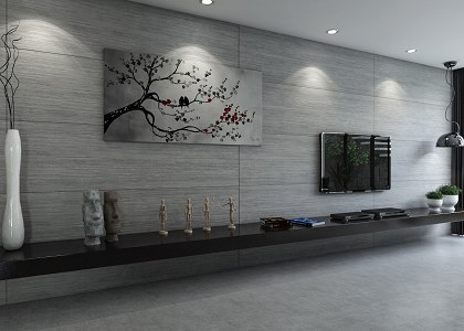 Modern Concrete Living Room | vray render by Jessan YL