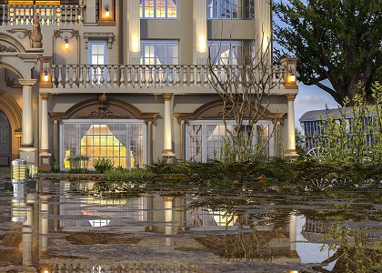 CLASSIC VILLA | right side - vray render by AMR FAWZY