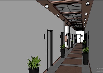 Corridor | SketchUp view 1