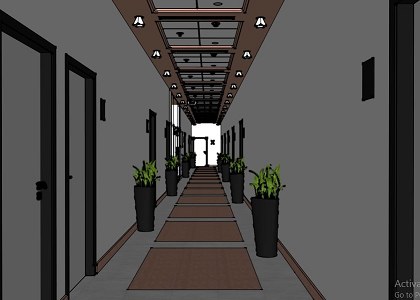 Corridor | SketchUp view 2