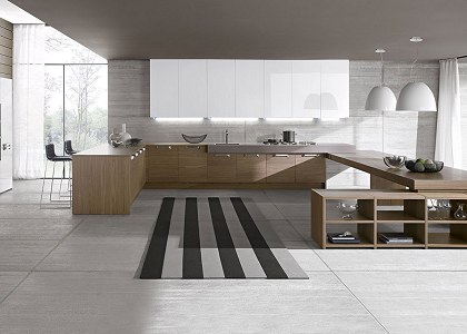 MODERN KITCHEN SEGNO BY COMPPREX | SKP free model kitchen Segno by Comprex