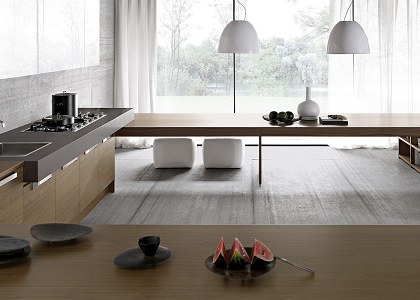 MODERN KITCHEN SEGNO BY COMPPREX | SKP free model kitchen Segno by Comprex