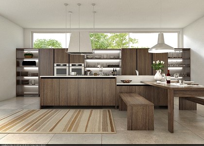 MODERN KITCHEN KALI ITALIAN DESIGN | render test by  Vu Quoc Luat‎