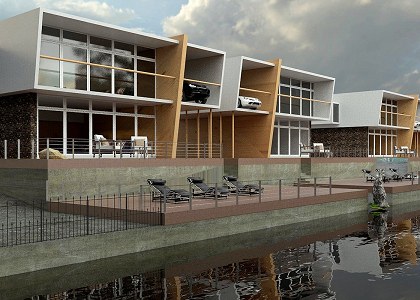 Water Side Building  and Visopt | 3D visualizaion by Olanrewaju Shem