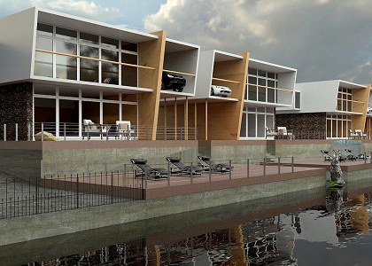 Water Side Building and Visopt | 3D visualizaion by Olanrewaju Shem