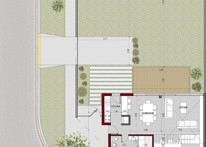 Unifamily House - Loft - La Plata | Ground Floor -sketchup view