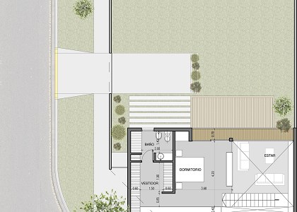 Unifamily House - Loft - La Plata | Second Floor - sketchup view