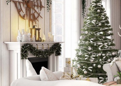 Free 3D Models - LIVING ROOM - CHRISTMAS LIVING ROOM - by Duc Nguyen