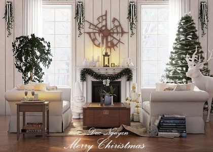 CHRISTMAS LIVING ROOM