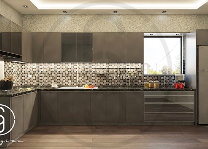 Modern Grey Kitchen & Visopt