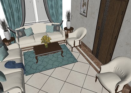 Guests Room | sketchup view