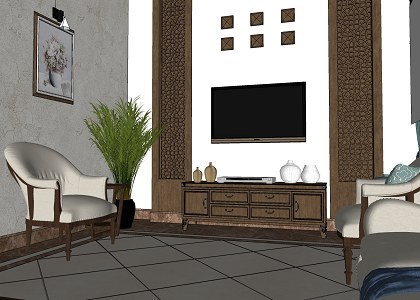 Guests Room | sketchup view