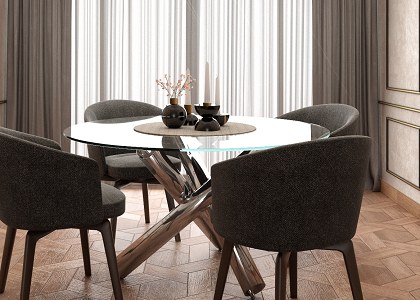 Modern Dining Room | Modern Dining Room 02-3D visualization by Taufik Mulyaman