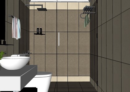 BATHROOM & VISOPT | sketchup view