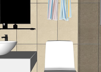 BATHROOM & VISOPT | sketchup view