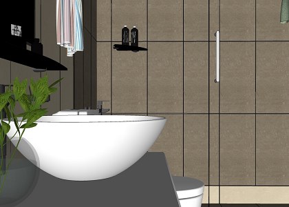 BATHROOM & VISOPT | sketchup view