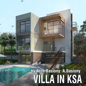 3D Models   -  HOUSES - VILLAS - Villa in KSA