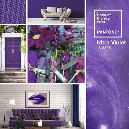 THE COLOR OF THE YEAR 2018 PANTONE IS ULTRAVIOLET