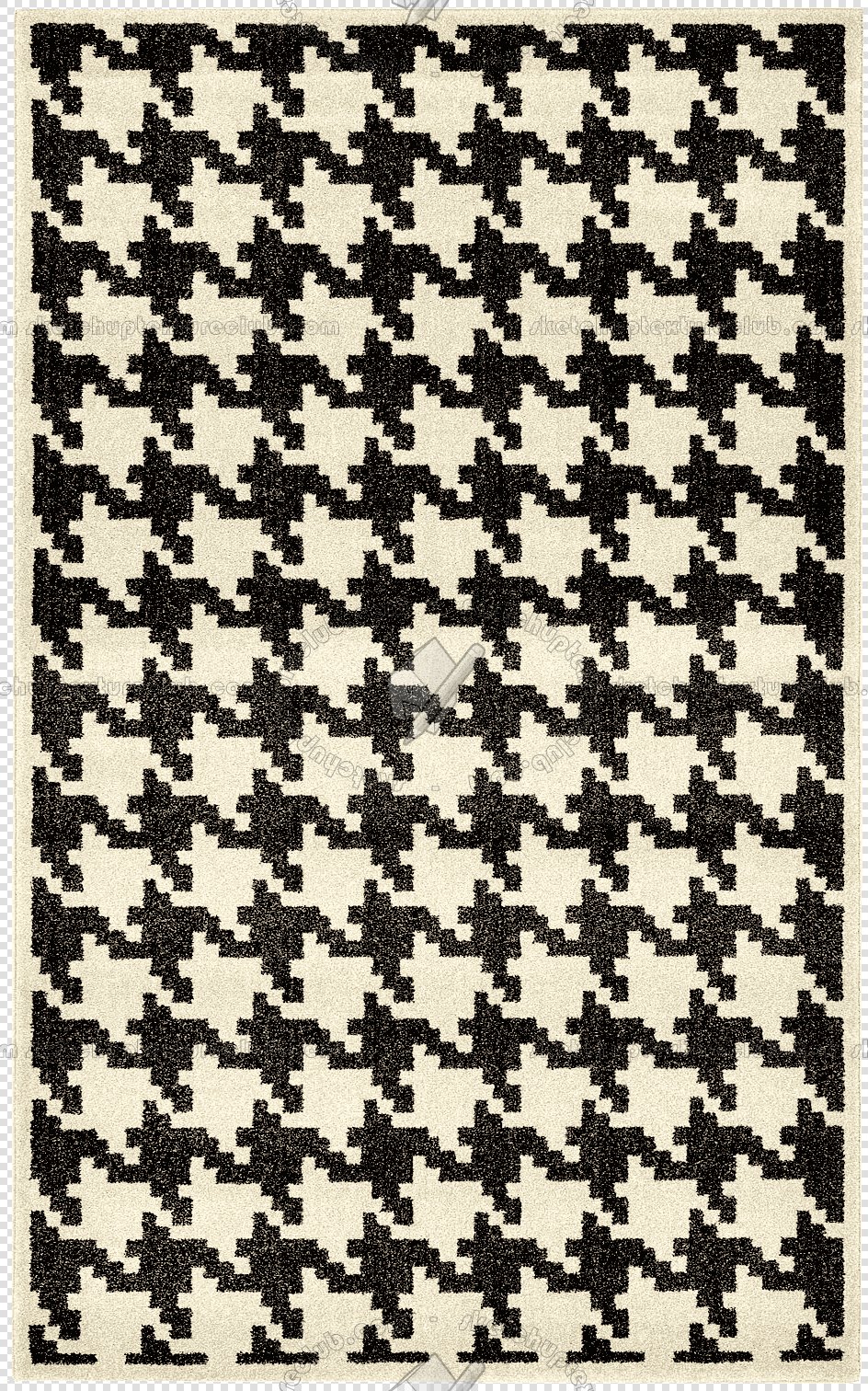 Cut out Houndstooth rugs pack textures 00031 - 12 - houndstooth-cut-out-rug-texture px 944x1512