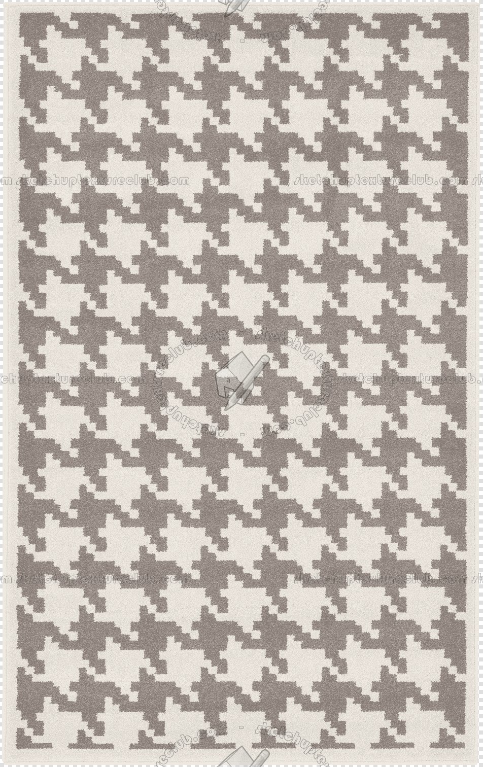 Cut out Houndstooth rugs pack textures 00031 - 14 - houndstooth-cut-out-rug-texture px 952x1512