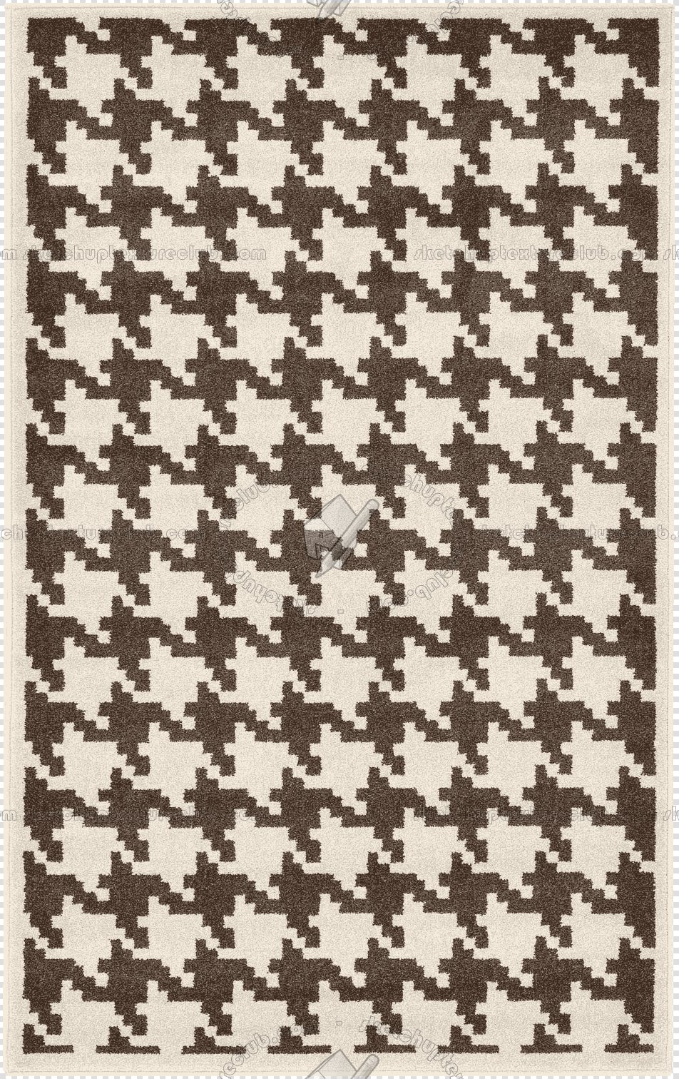 Cut out Houndstooth rugs pack textures 00031 - 1616 - houndstooth-cut-out-rug-texture px 952x1512