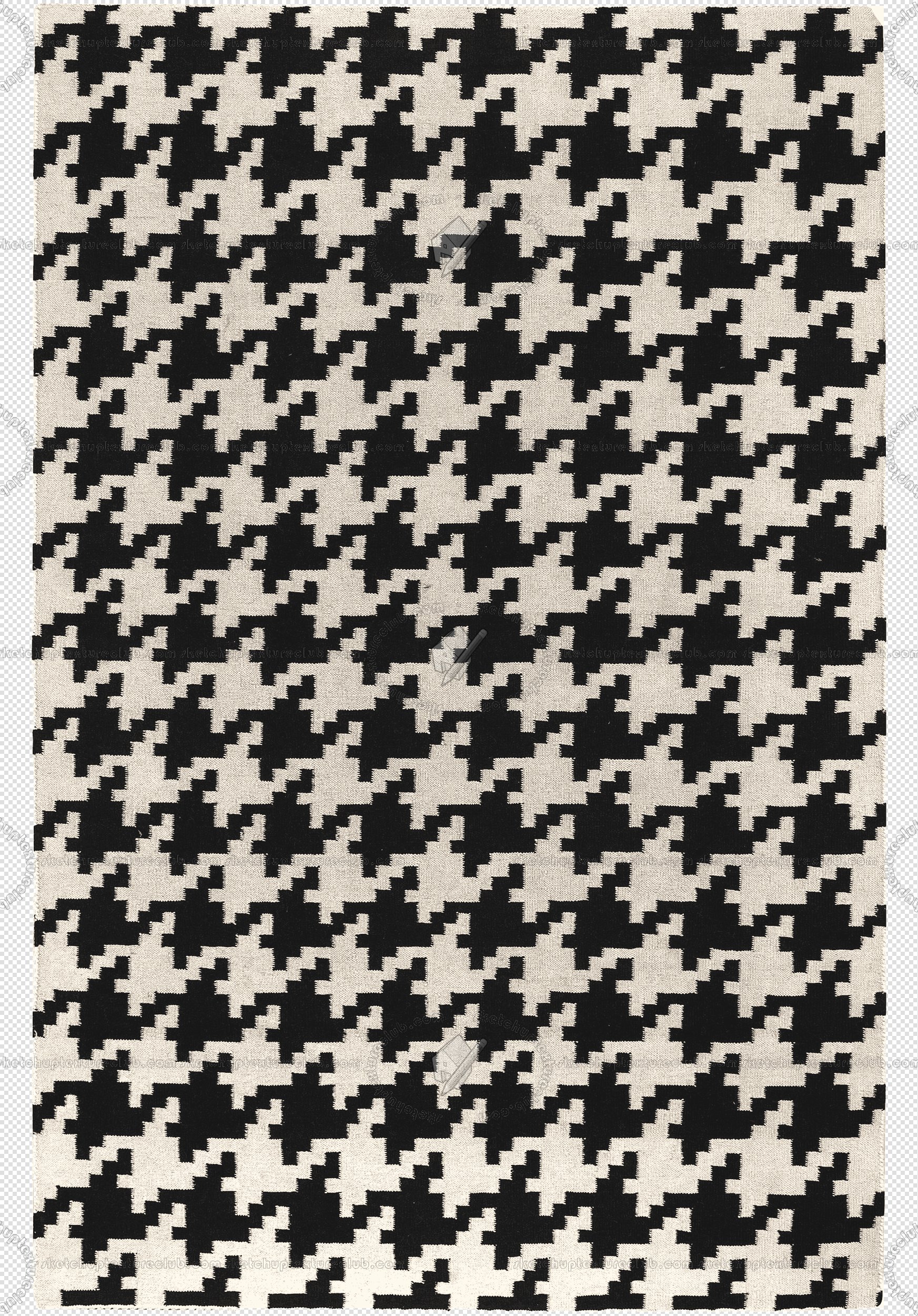 Cut out Houndstooth rugs pack textures 00031 - 4 - houndstooth-cut-out-rug-texture px 1745x2500