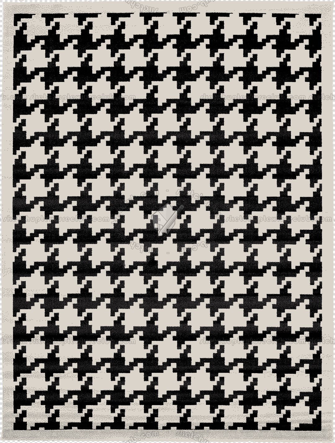 Cut out Houndstooth rugs pack textures 00031 - 7 - houndstooth-cut-out-rug-texture px 1080x1427