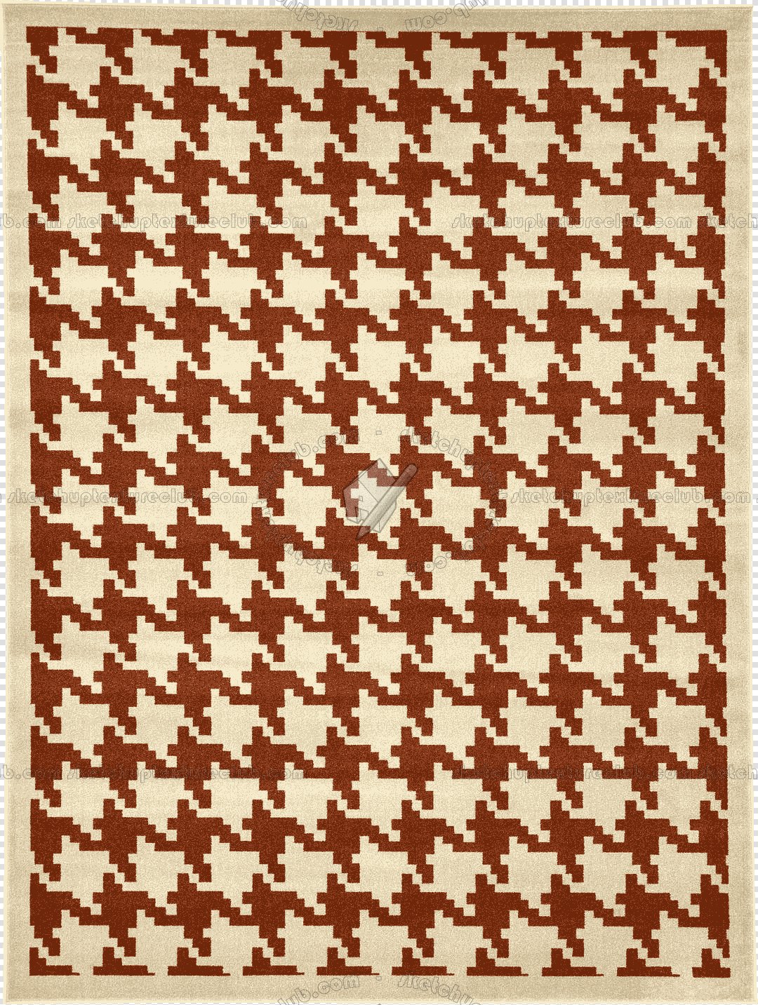 Cut out Houndstooth rugs pack textures 00031 - 9 - houndstooth-cut-out-rug-texture px 1080x1433