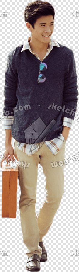 CUT OUT ASIAN PEOPLE PACK 2 00035 - 7 cut out asian people px 260x896