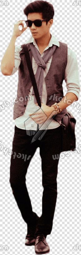 CUT OUT ASIAN PEOPLE PACK 2 00035 - 14 cut out asian people px 261x819