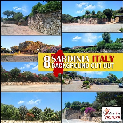 Packs  - Sardinia Italy backgrounds cut out 00058