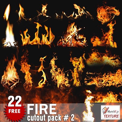 Packs   -  CUT OUT - FIRE cutout Pack #2 00054