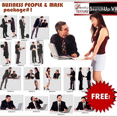 Packs   -  CUT OUT - BUSINESS PEOPLE Package 1 00008