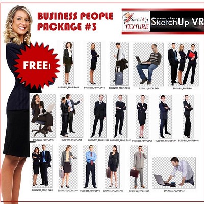 Packs   -   CUT OUT   -  People - BUSINESS PEOPLE Package 3 00010