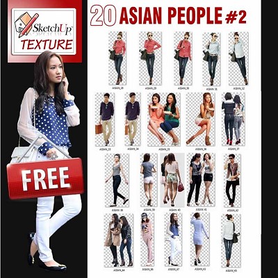 Packs  - CUT OUT ASIAN PEOPLE PACK 2 00035