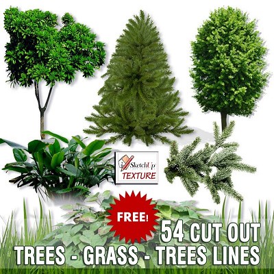 Packs   -  CUT OUT - CUT OUT TREES PACKAGE 1 00011