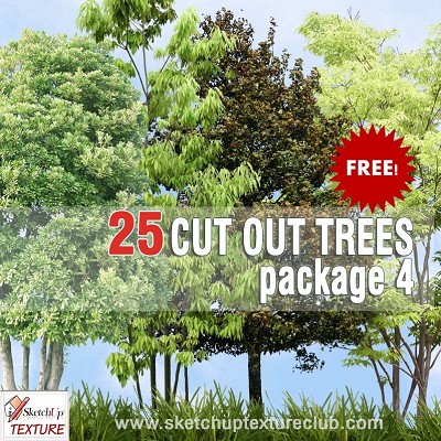Packs   -  CUT OUT - CUT OUT TREES PACKAGE 4 00019