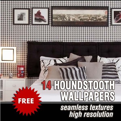 Packs   -  HOUNDSTOOTH COLLECTION - Houndstooth pack wallpapers seamless textures 00032