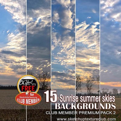 Packs   -  BACKGROUND - Sunrise summer skies Pack 2 00051