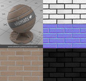 Bricks vray for sketchup Vismats Pack 1 - 00043 - 1_vismat bricks masonry_preview