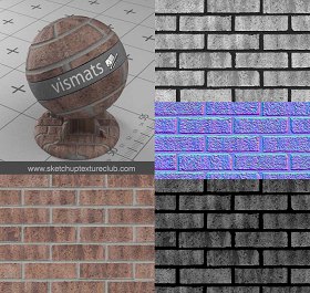 Bricks vray for sketchup Vismats Pack 2 00045 - 12 vismat bricks masonry_preview