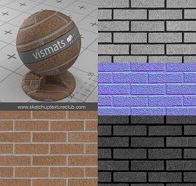 Bricks vray for sketchup Vismats Pack 2 00045 - 13 vismat bricks masonry_preview