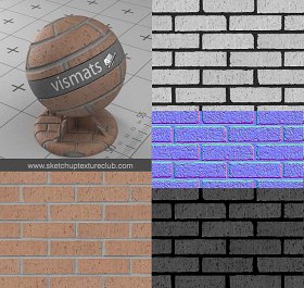 Bricks vray for sketchup Vismats Pack 2 00045 - 14 vismat bricks masonry_preview