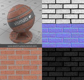 Bricks vray for sketchup Vismats Pack 1 - 00043 - 2_vismat bricks masonry_preview